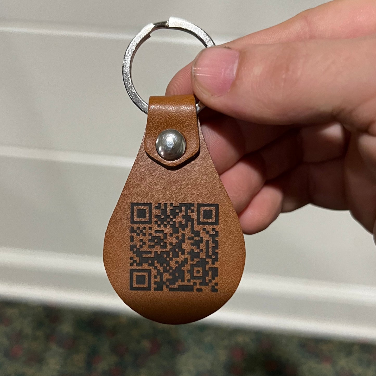 Breakthrough Logo Leather Keychain