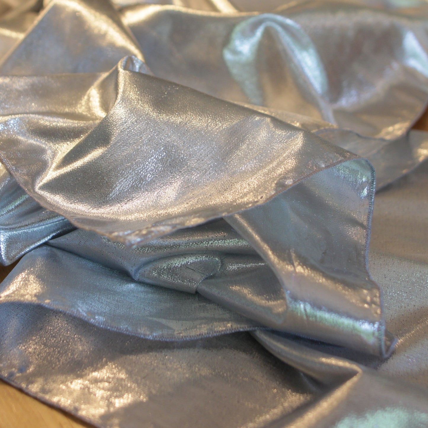 Silver Tissue Lame Worship Flags
