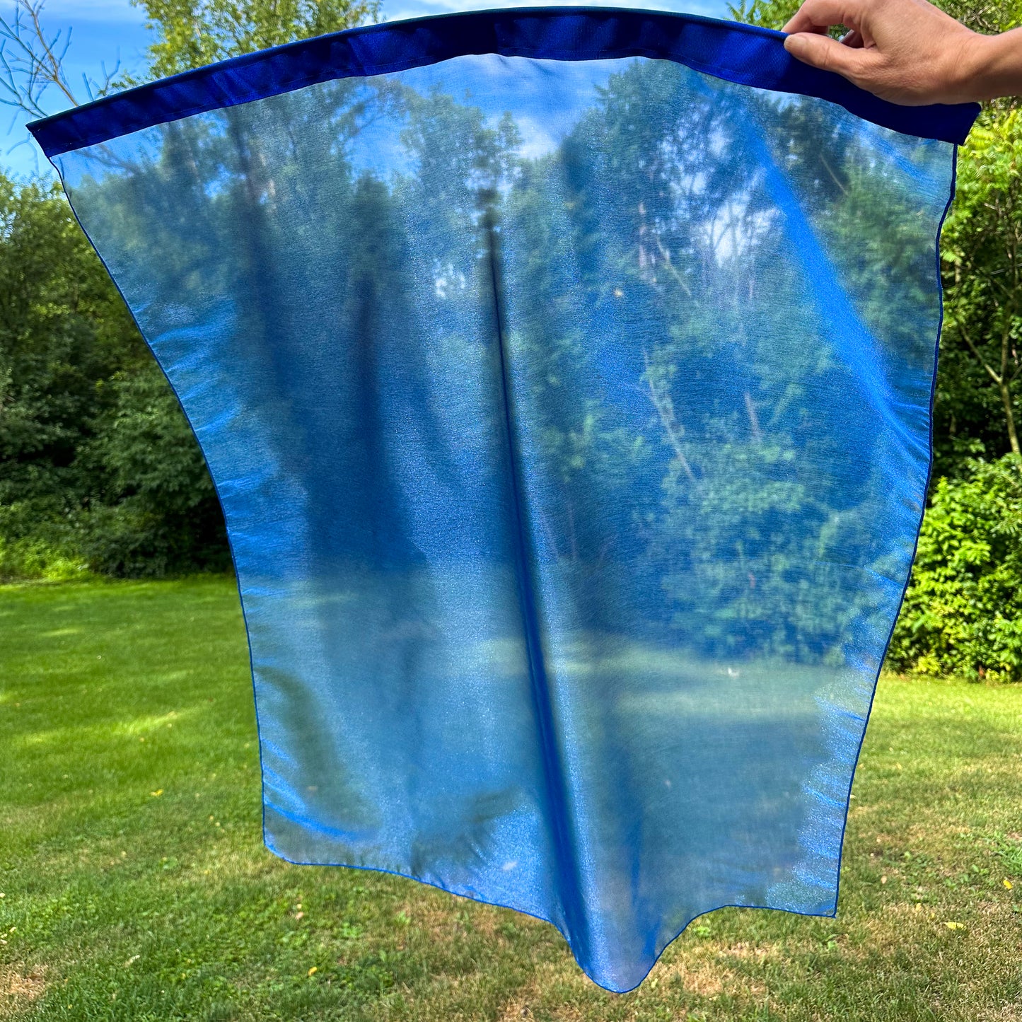 Sapphire Blue Sparkle Worship Flags