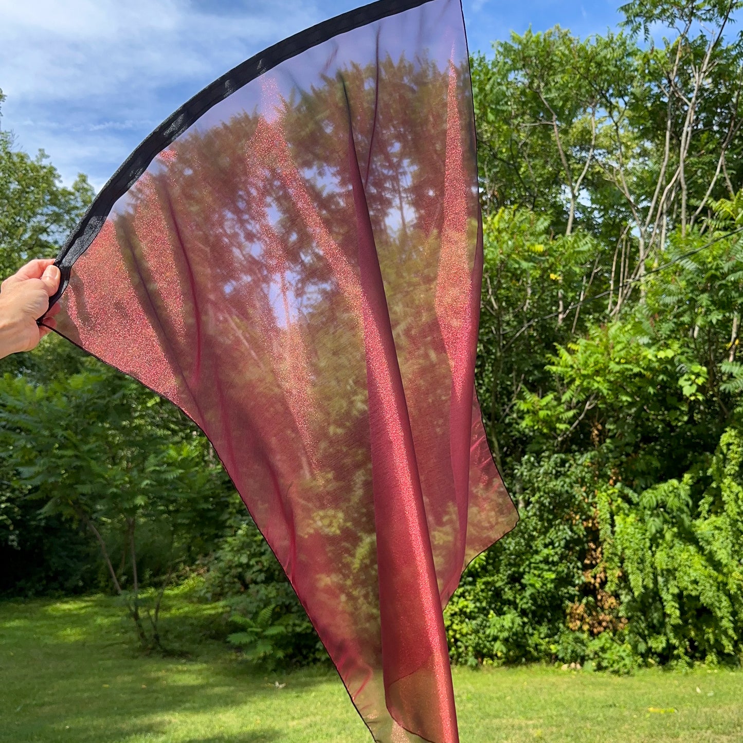 Red Sparkle Worship Flags