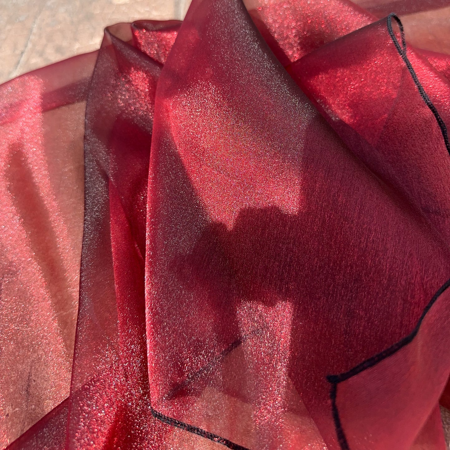 Red Sparkle Worship Flags