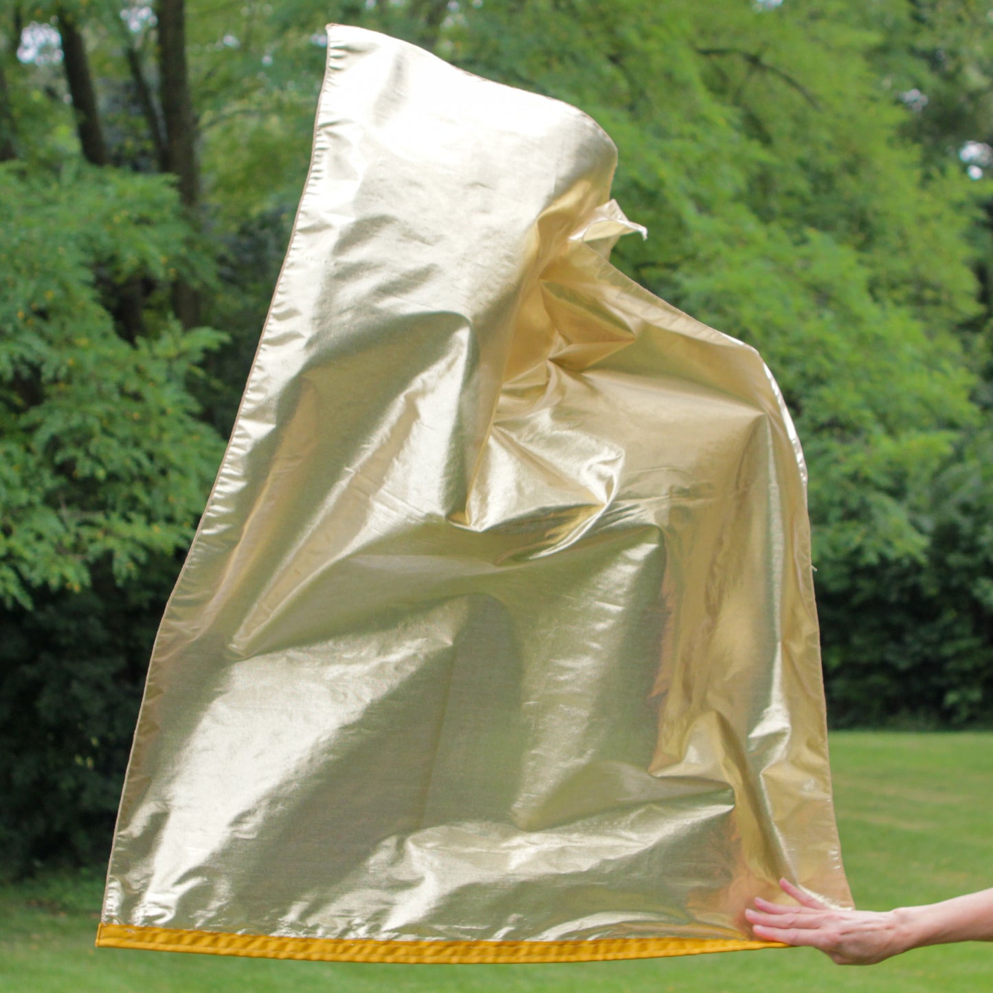 Gold Tissue Lame Worship Flags